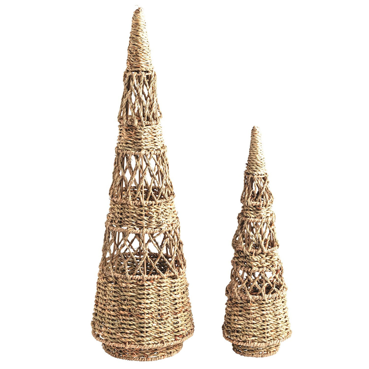 Seagrass Woven Tree Set