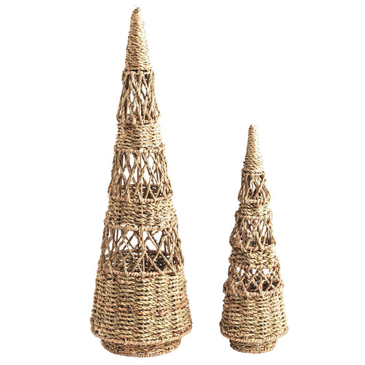 Seagrass Woven Tree Set