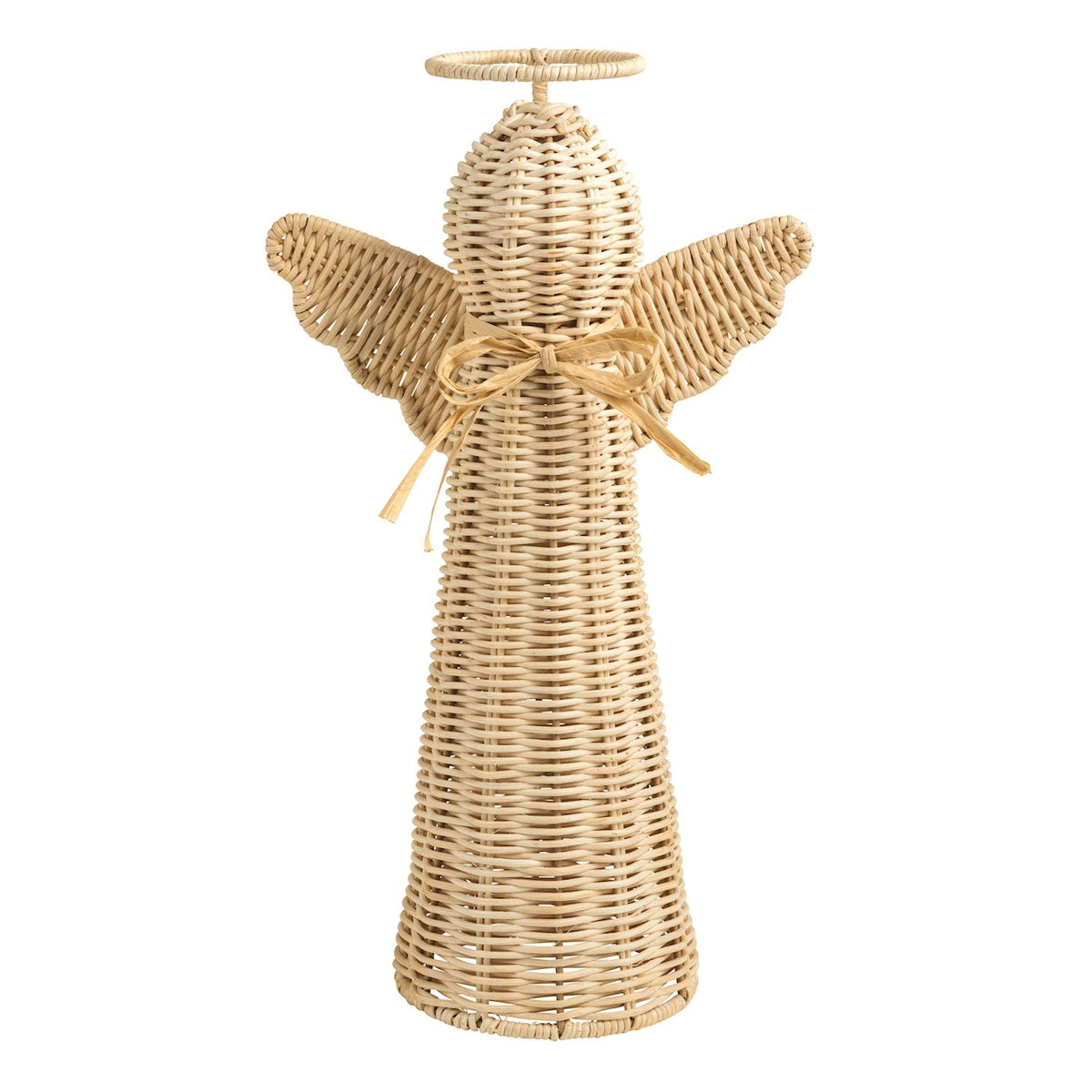 Rattan Angel Sitter