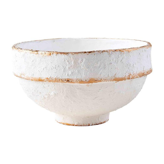 White/Gold Paper Cache Bowl