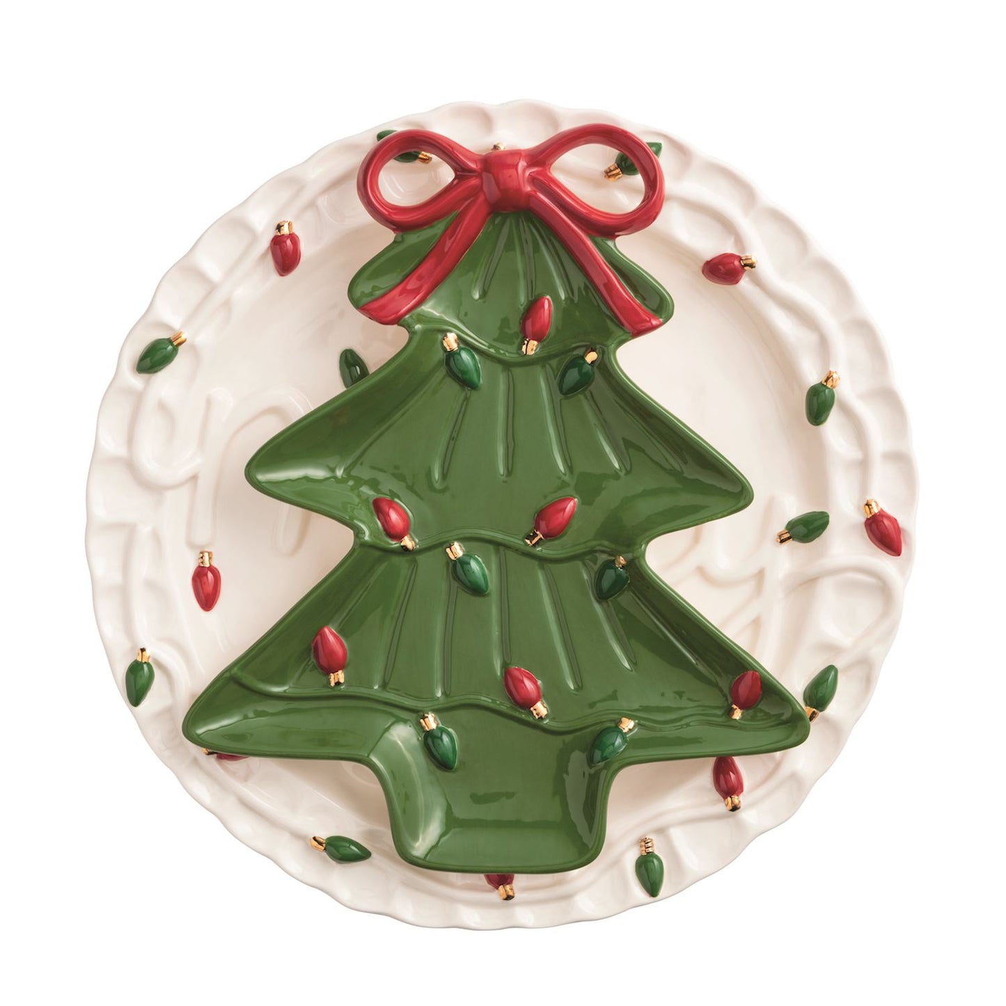 Bow Tree Stoneware Platter