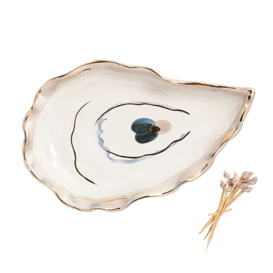 Oyster Platter & Toothpick Set