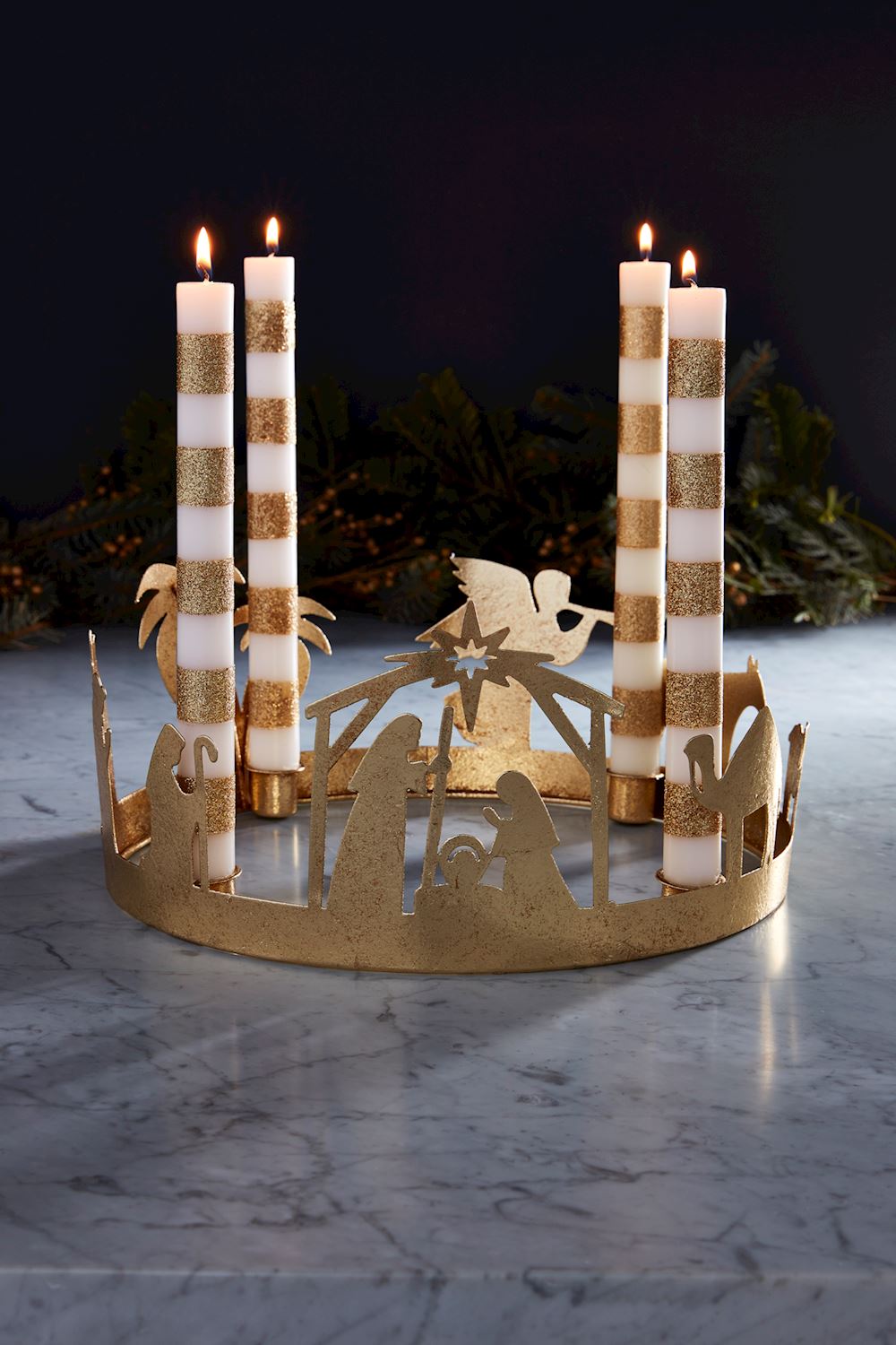 Gold Advent Wreath