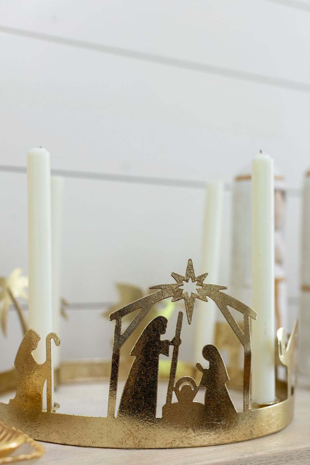 Gold Advent Wreath