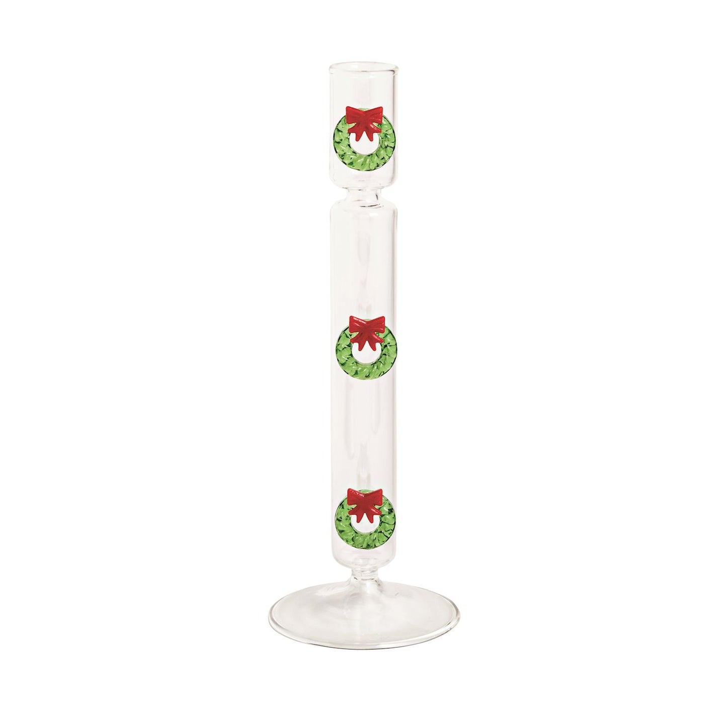 Christmas Glass Icon Candlestick