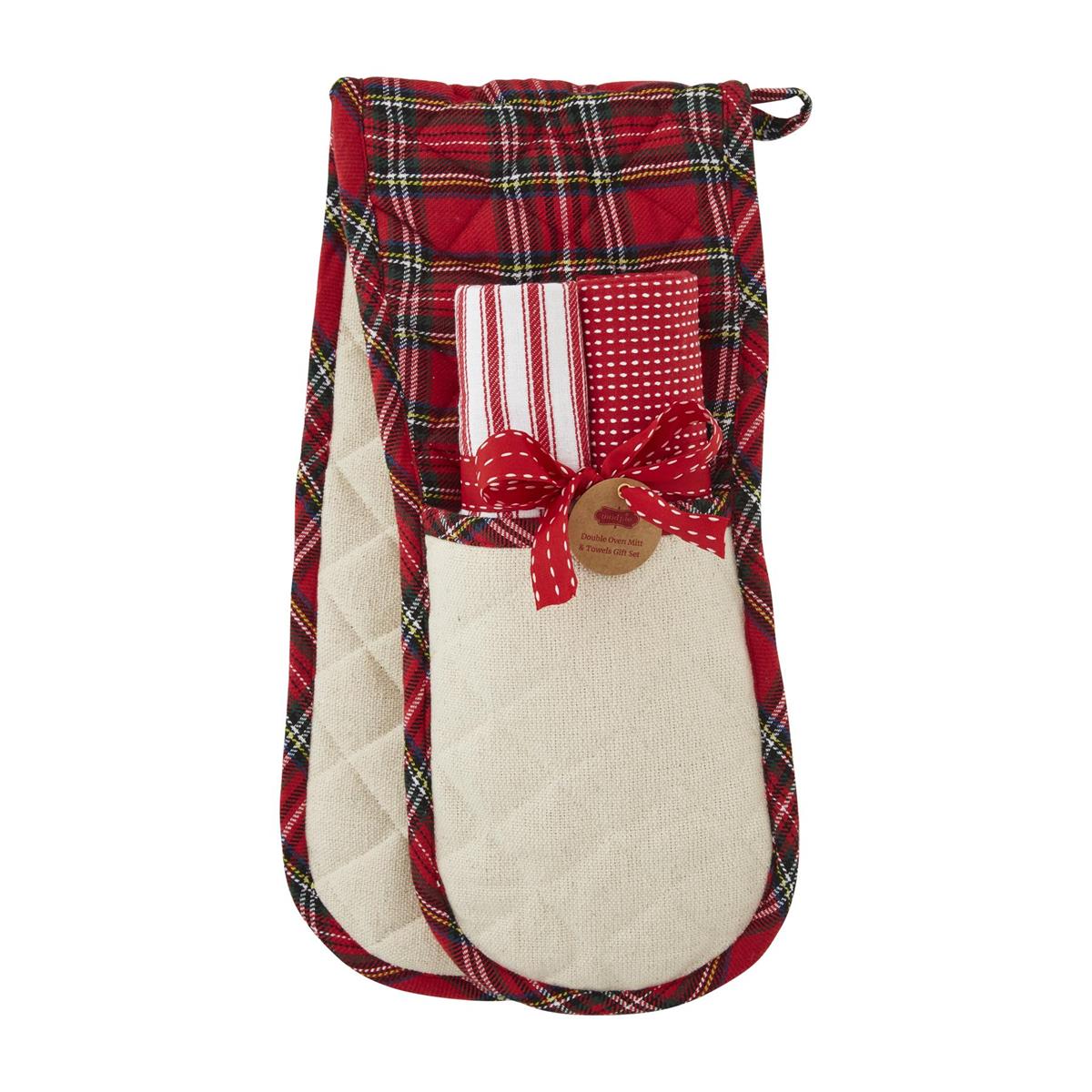 Christmas Oven Mitt Towel Set