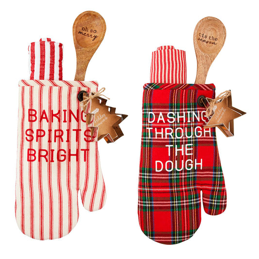 Christmas Oven Mitt Towel Set