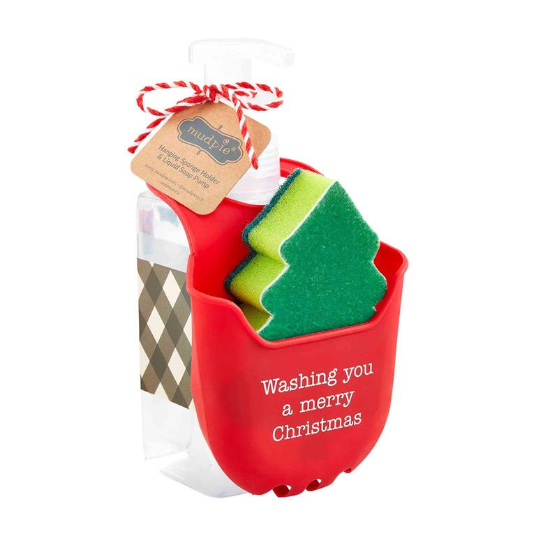 Christmas Sponge Holder & Soap Set