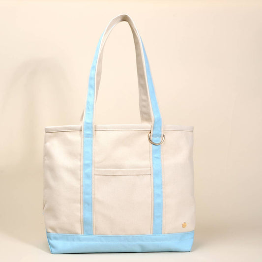 The Signature Canvas Tote Bag | Light Blue