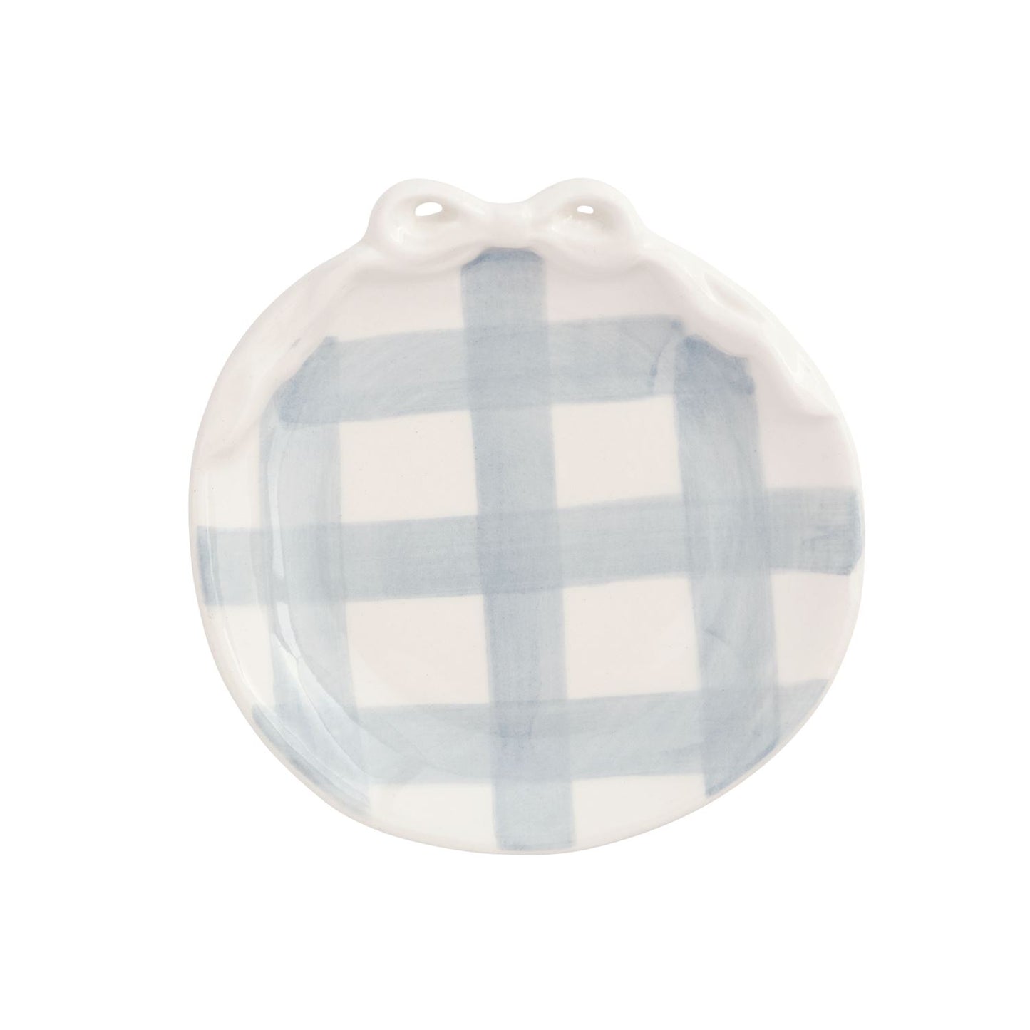 Ceramic Blue Pattern Ring Dish