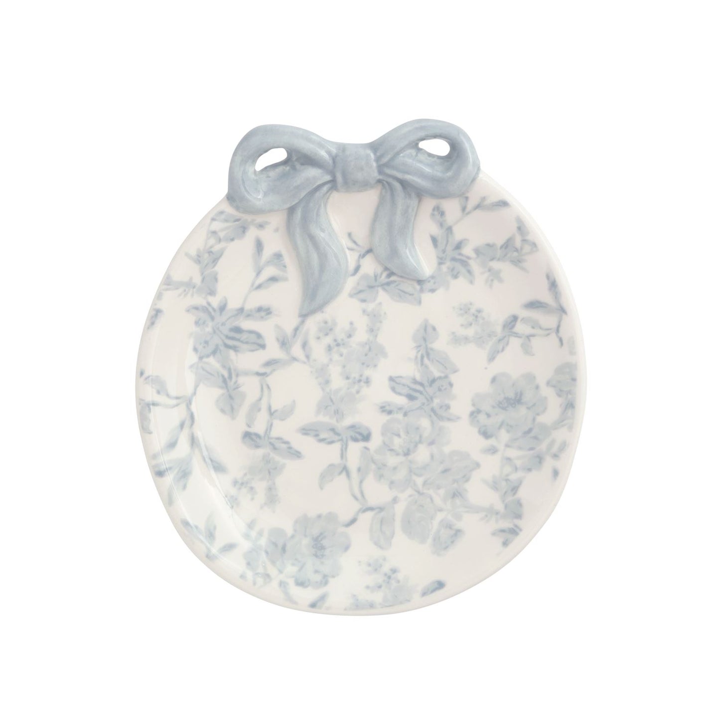 Ceramic Blue Pattern Ring Dish