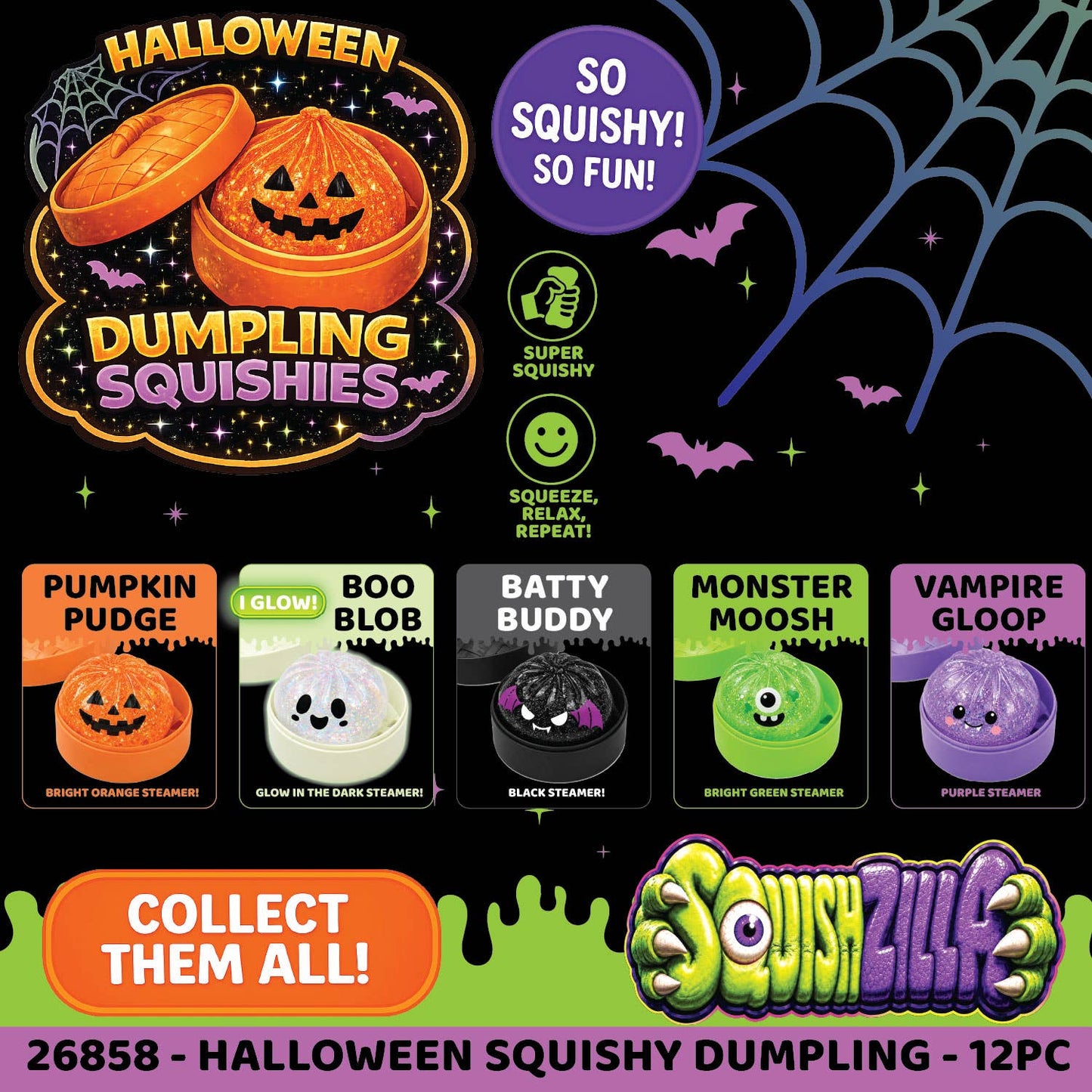Spooky Mystery Dumpling Squishy Toy