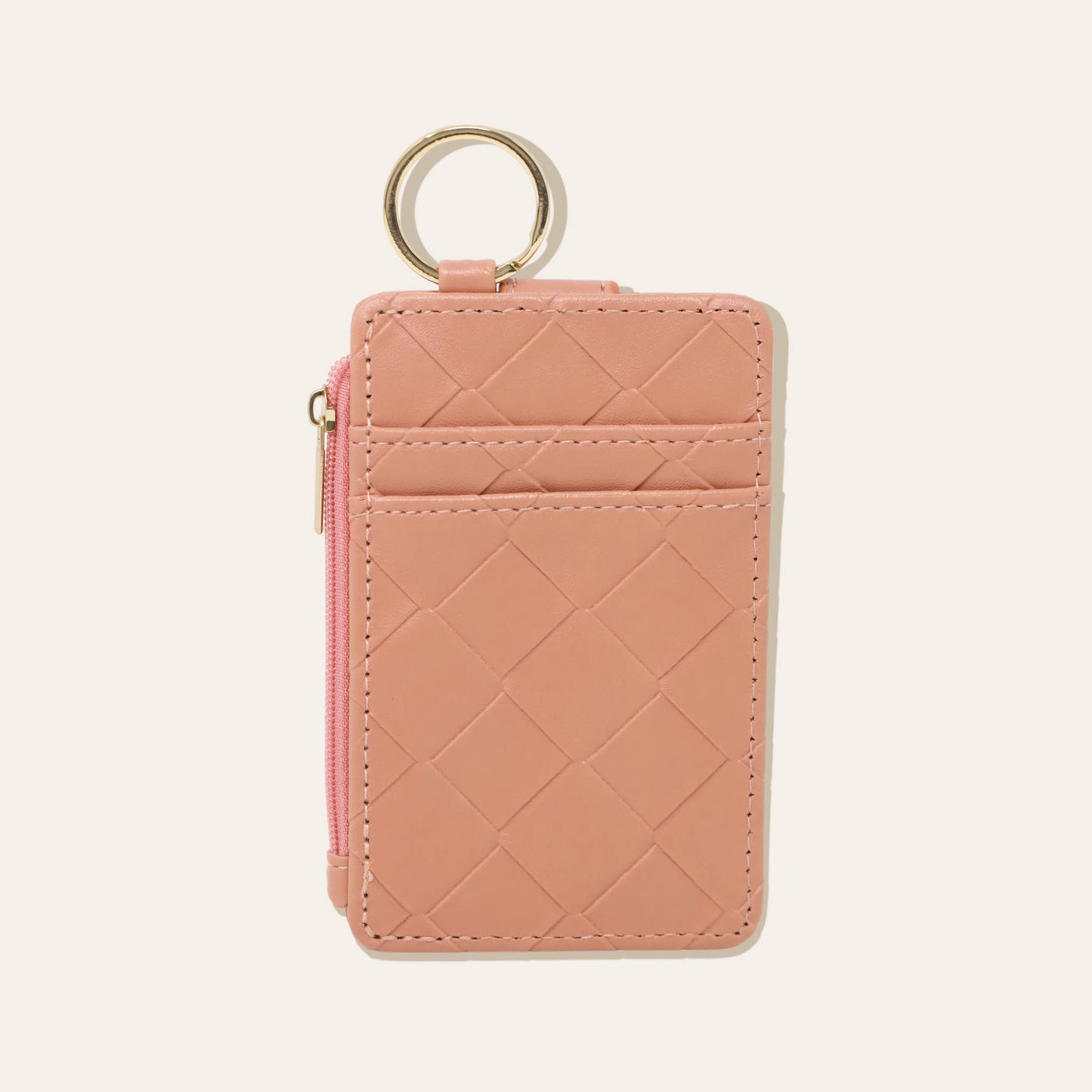 Keychain Wallet | Woven Rose