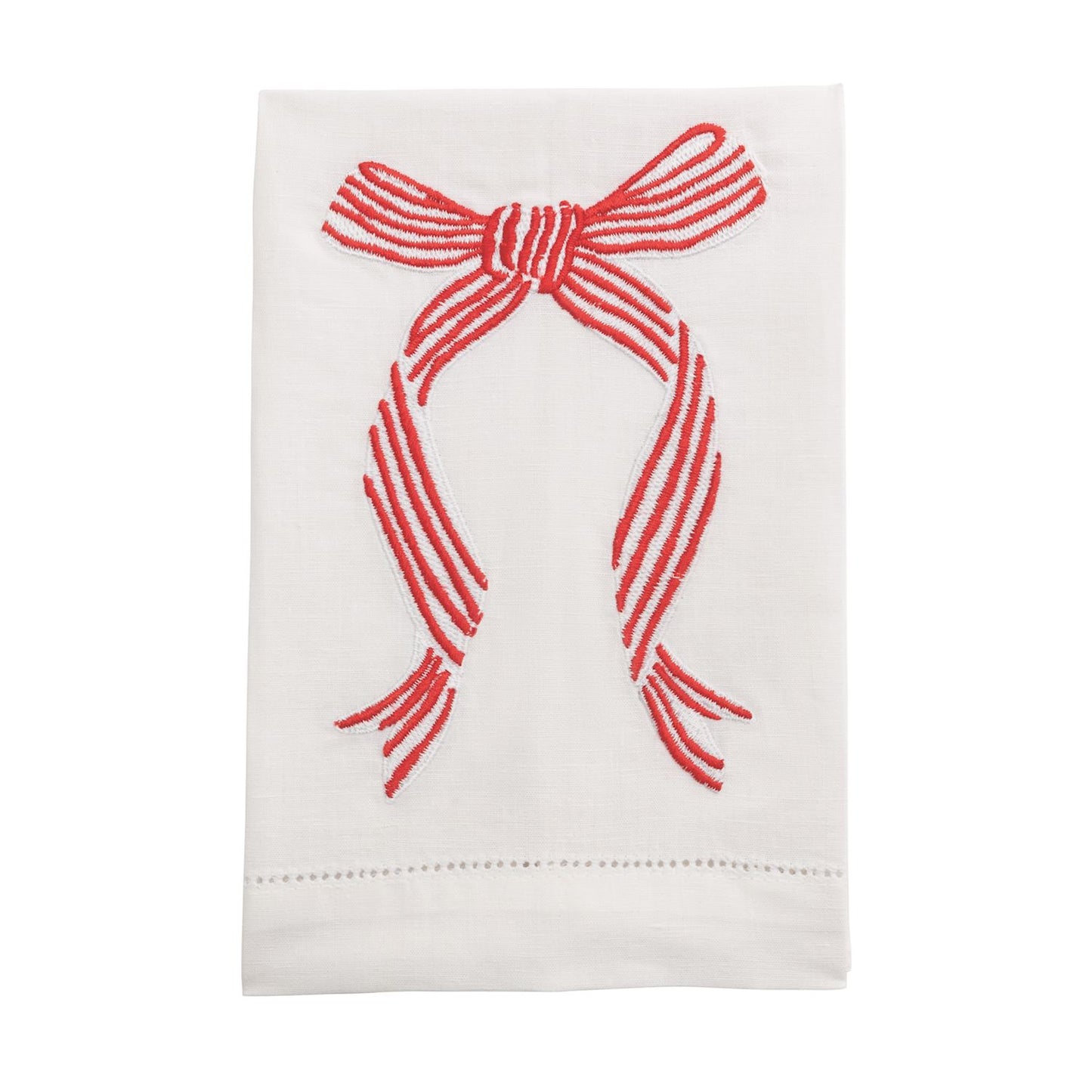 Bow Embroidered Towel