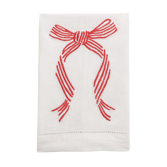 Bow Embroidered Towel