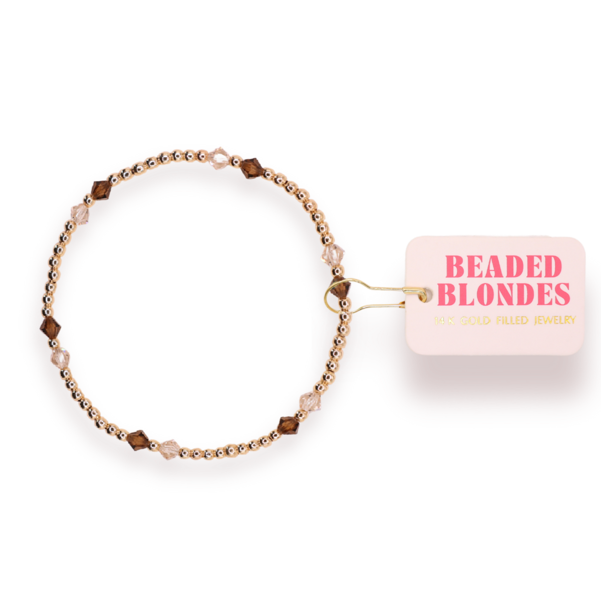 Charlotte Bracelet Champagne/Mocha | Standard 6.75”