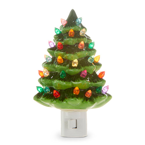 Vintage Christmas Tree Night Light