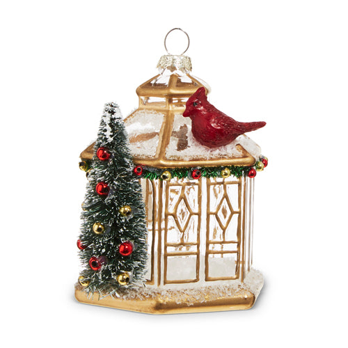 Gold Pagoda Ornament | Cardinal