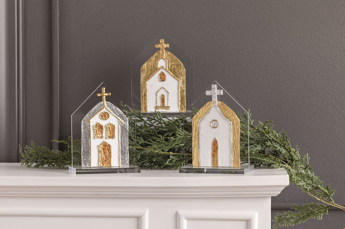 Painted Acrylic Churches
