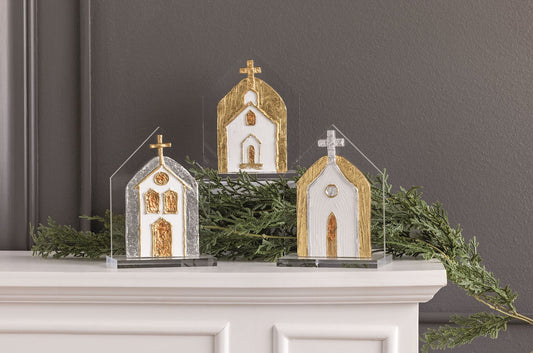 Painted Acrylic Churches