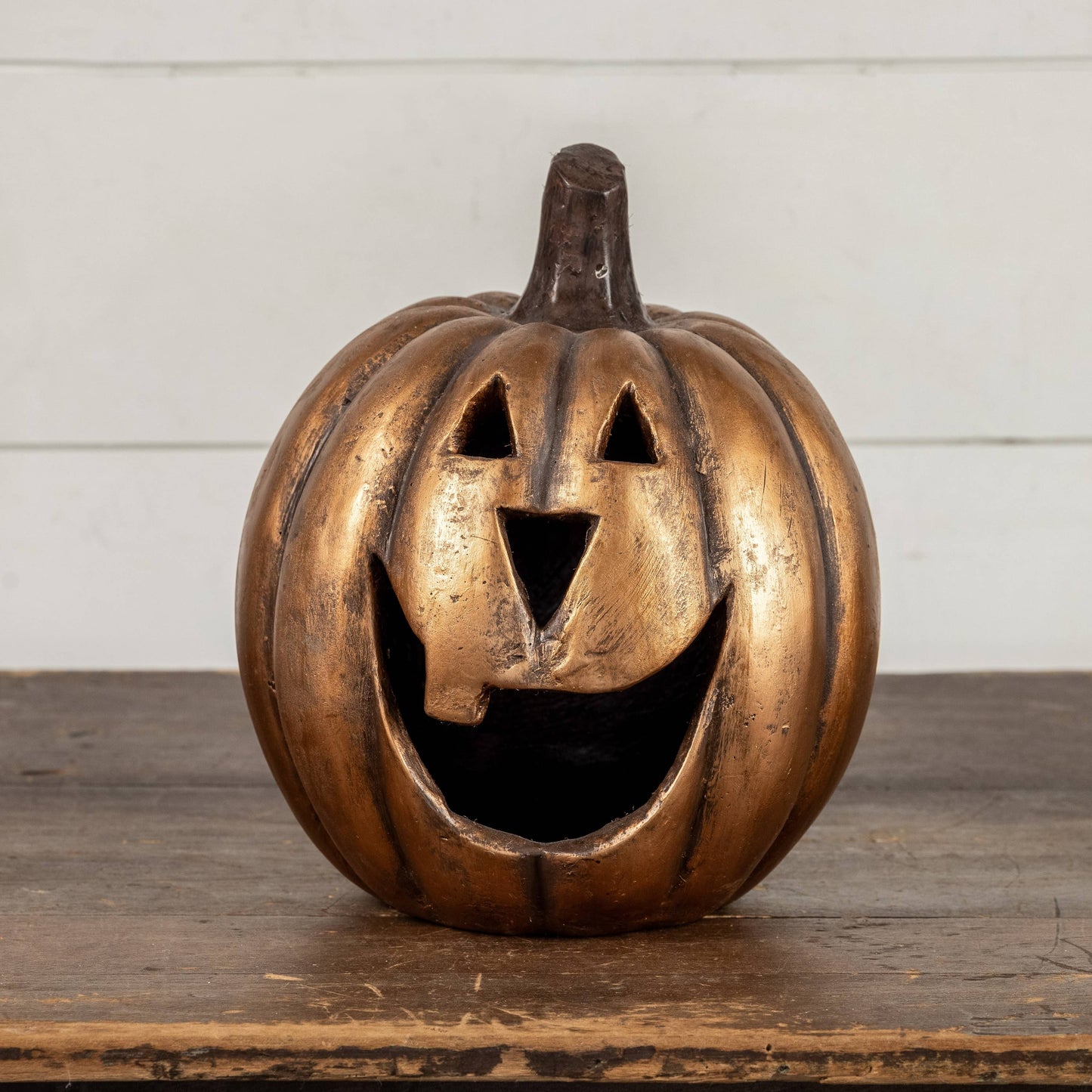 11.5" Gold Big Mouth Pumpkin
