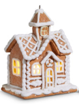 Lighted Gingerbread House Ornament