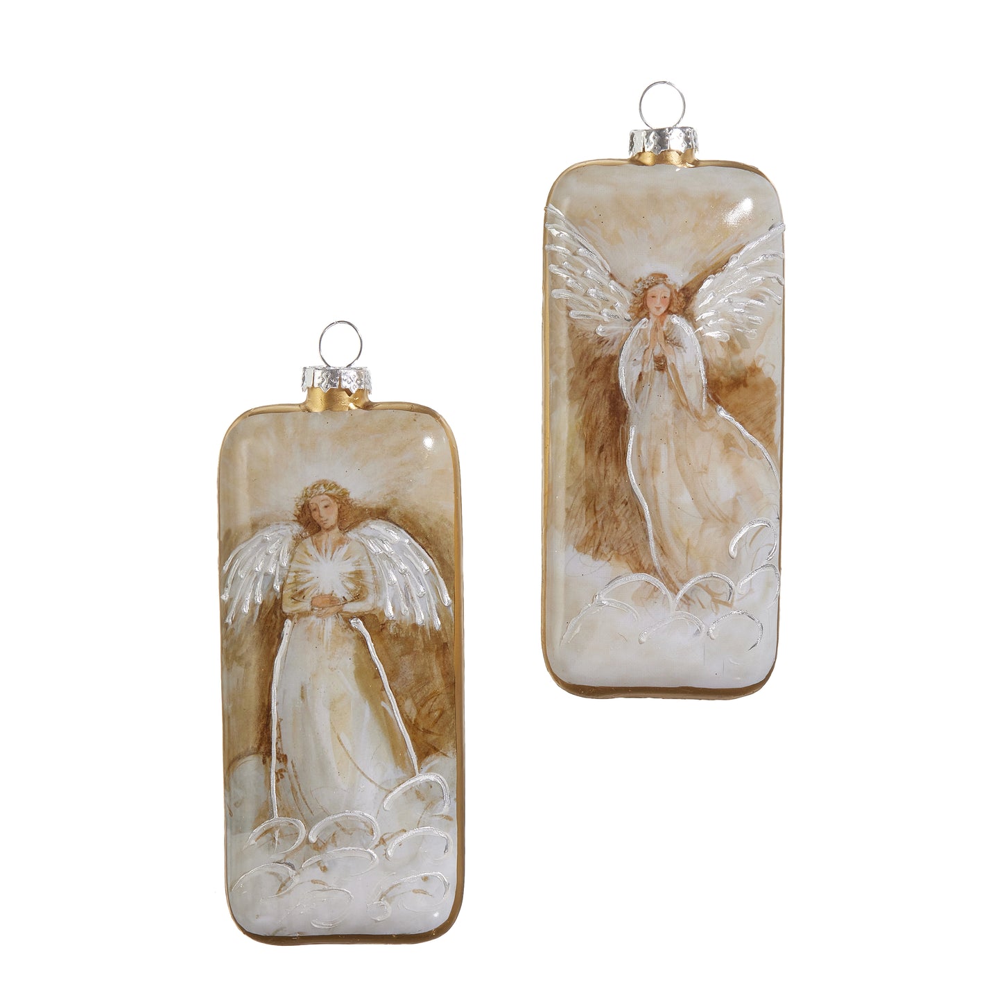 Golden Angel Glass Ornament