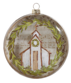 Music Sheet Church Ornament