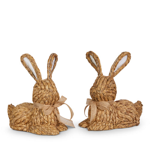 10.5" Natural Basketweave Bunny