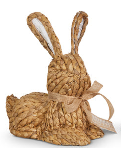 10.5" Natural Basketweave Bunny