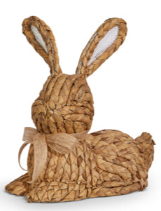 10.5" Natural Basketweave Bunny