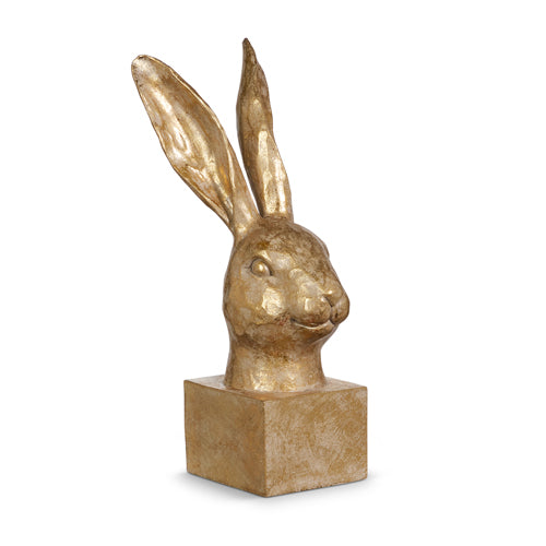 Gold Rabbit Bust | 10.5"