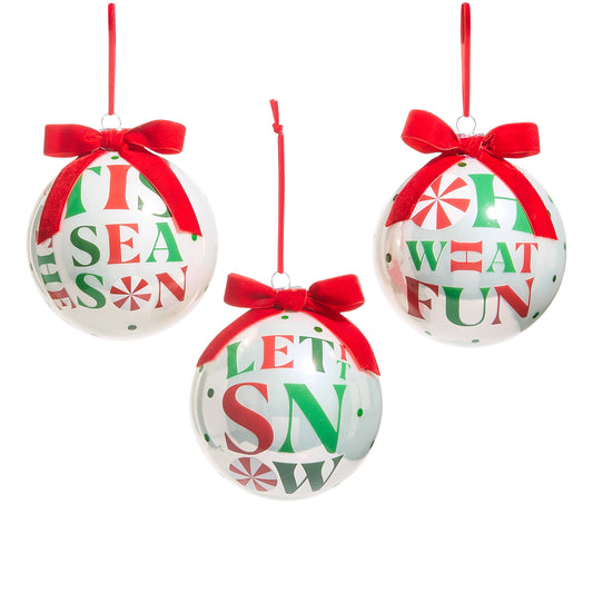 5" Peppermint Merrymaking Ornament