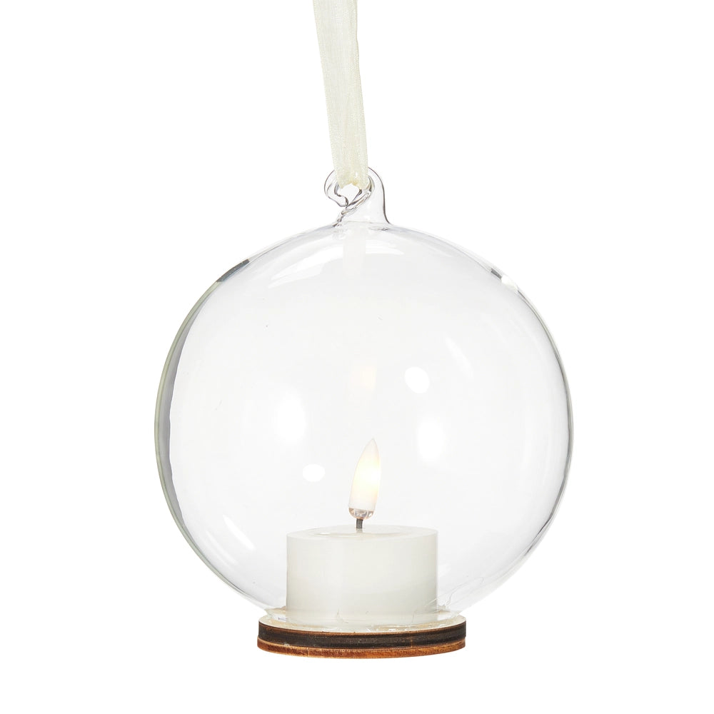 Clear Globe Ornament Tealight