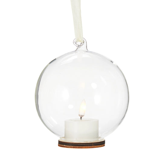 Clear Globe Ornament Tealight
