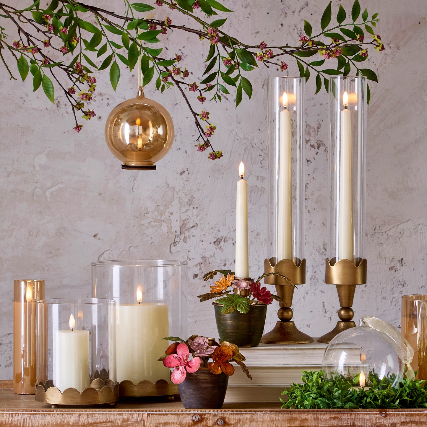 5.5" Champagne Tealight Ornament