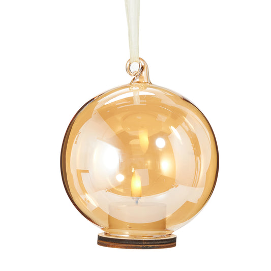 5.5" Champagne Tealight Ornament