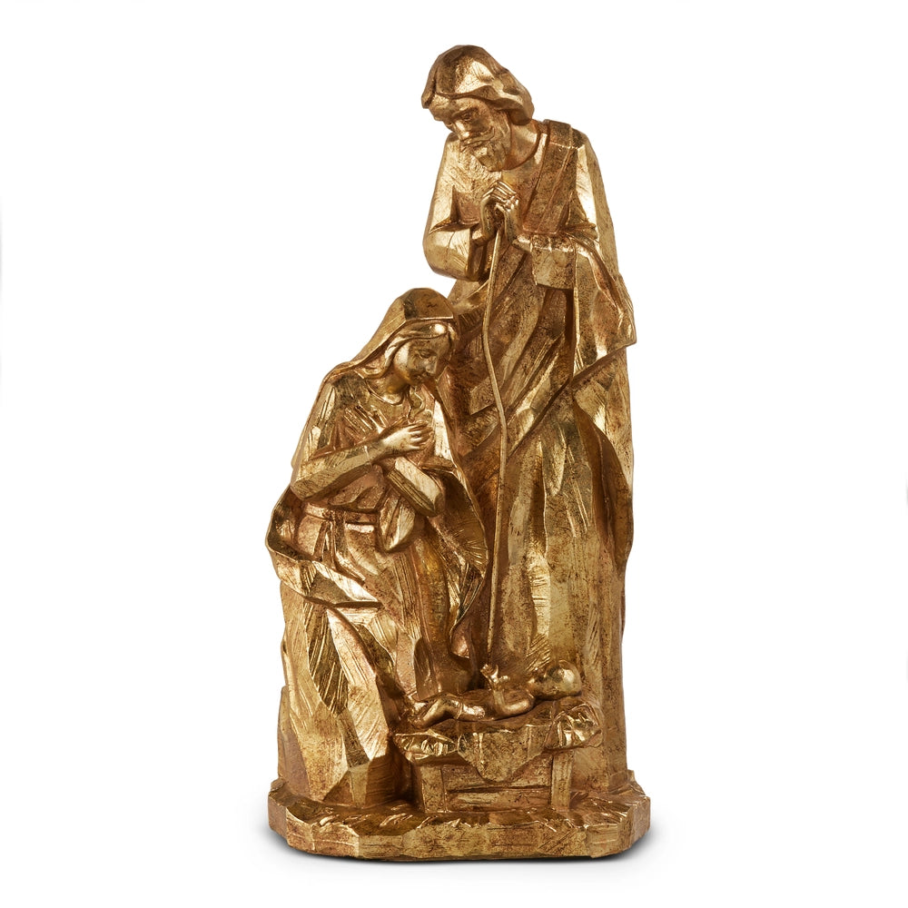 Gilded Carved Holy Family | 16"