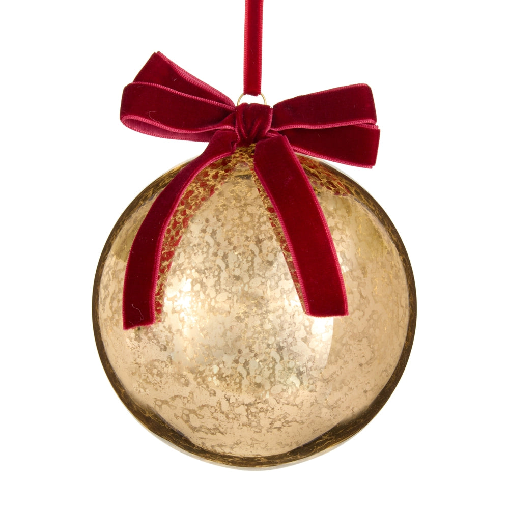 Gold Mercury Ball Ornament