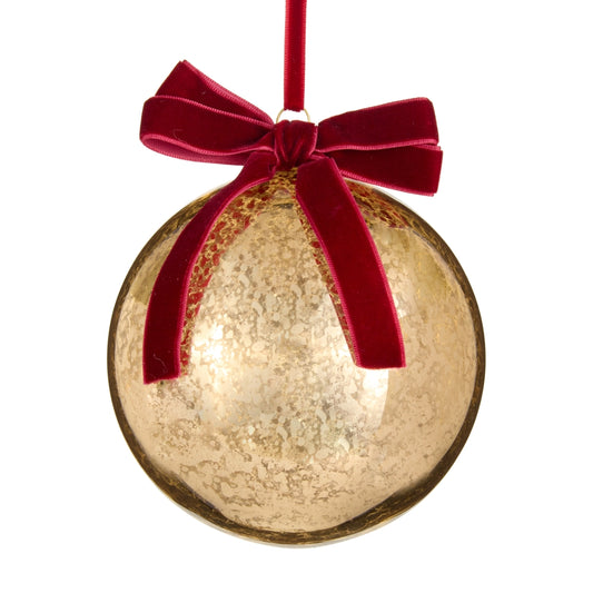 Gold Mercury Ball Ornament