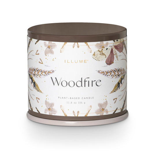 Christmas Vanity Tin Candle | Woodfire