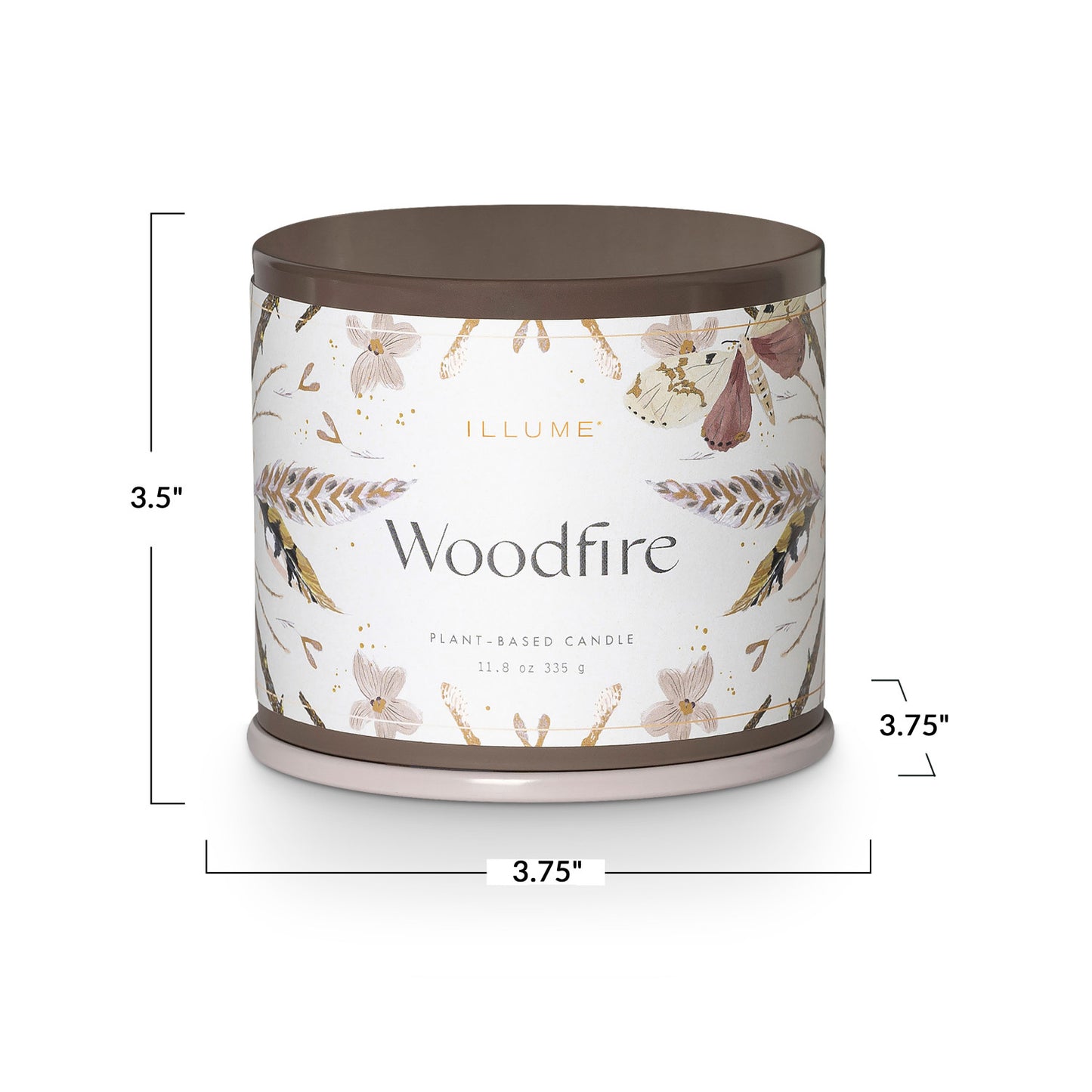 Christmas Vanity Tin Candle | Woodfire