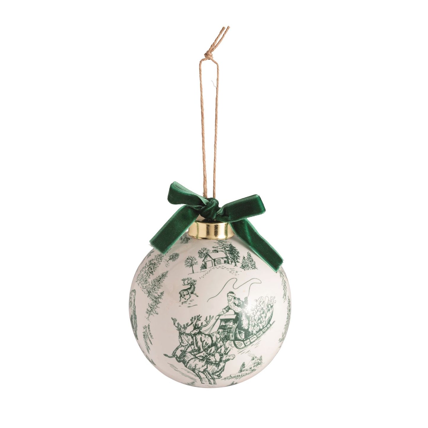 Toile Ball Ornament