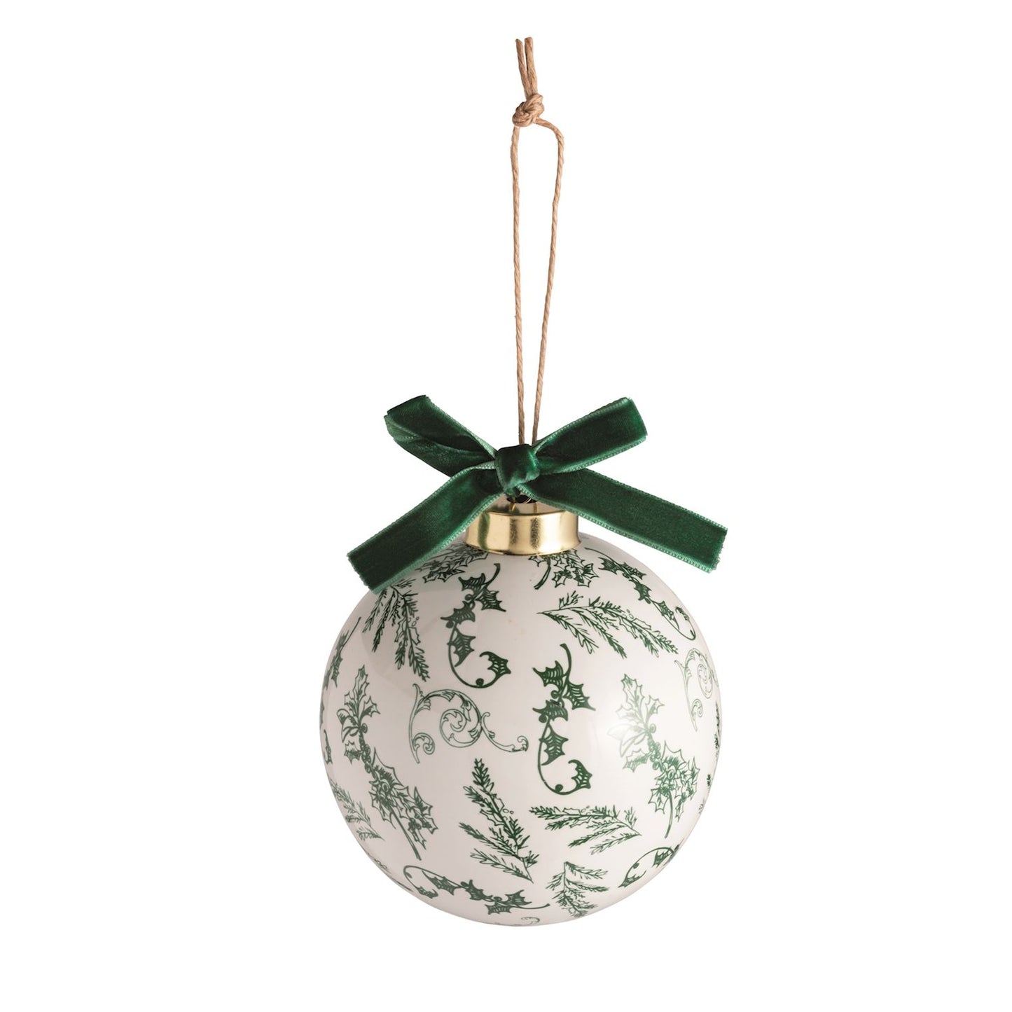 Toile Ball Ornament