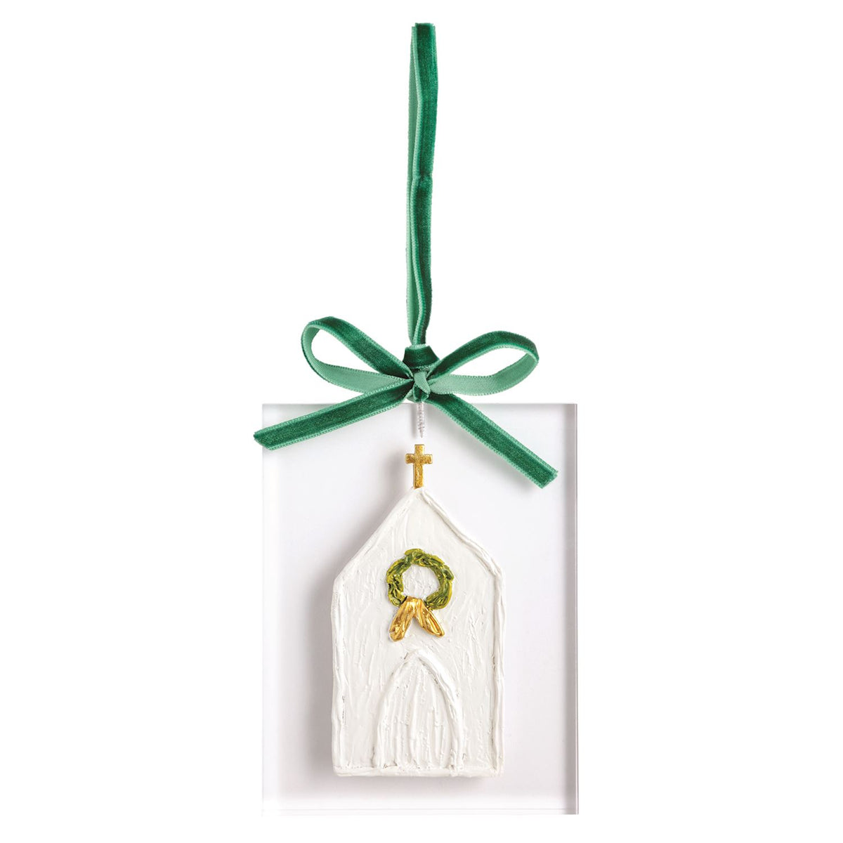 White Christmas Acrylic Ornament