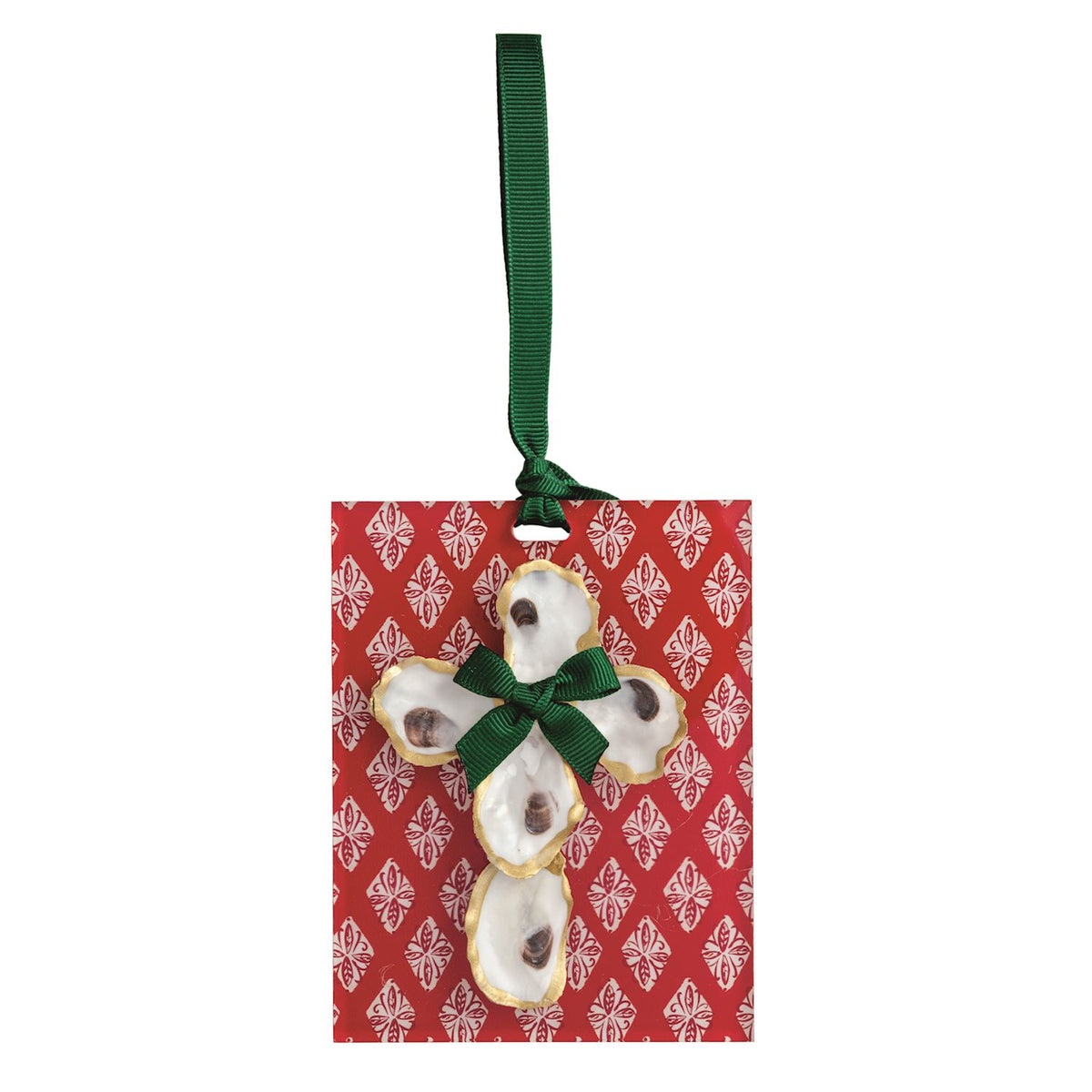 Cross Oyster Ornament