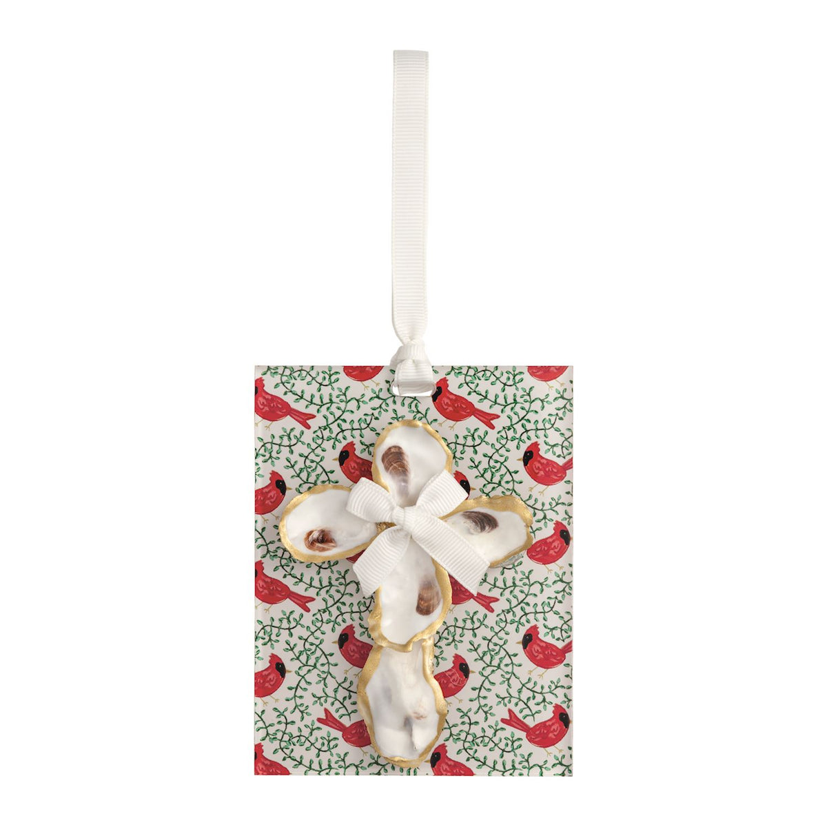 Cross Oyster Ornament