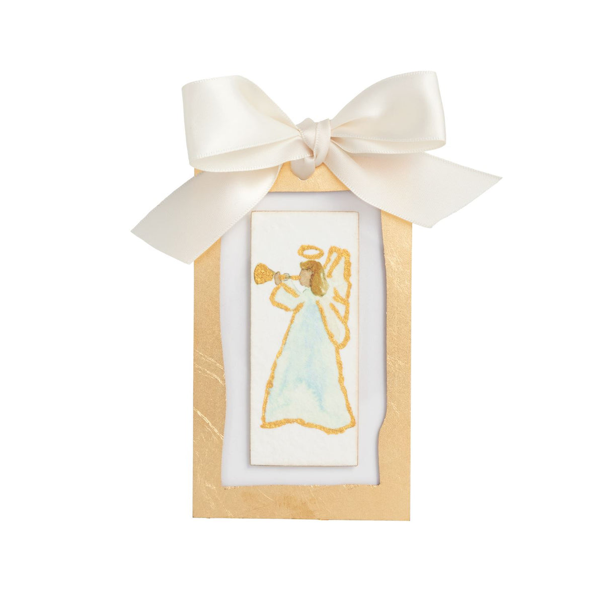 Gold Painted Acrylic Ornament