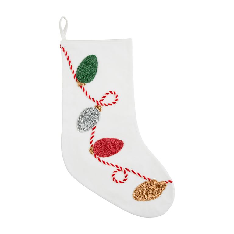 Christmas Beaded Stocking