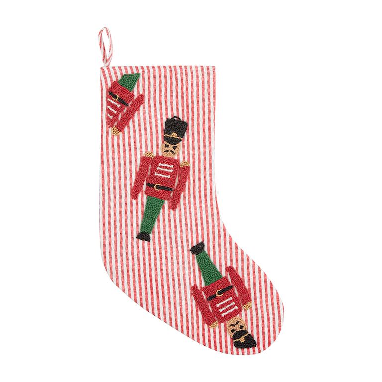 Christmas Beaded Stocking